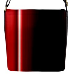 Black And Red Flap Messenger Bag (s)