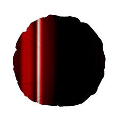 Black And Red Standard 15  Premium Flano Round Cushions