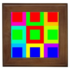 Colors Purple And Yellow Framed Tiles by Amaryn4rt