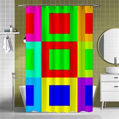 Colors Purple And Yellow Shower Curtain 48  X 72  (small) 