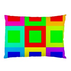 Colors Purple And Yellow Pillow Case (two Sides)