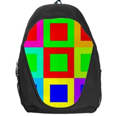 Colors Purple And Yellow Backpack Bag