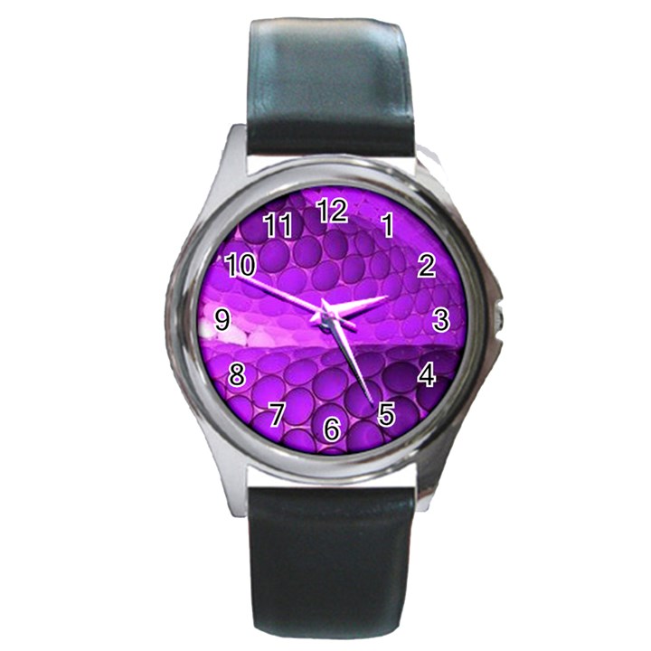 Circular Color Round Metal Watch