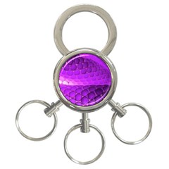 Circular Color 3-ring Key Chains