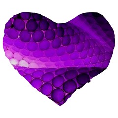 Circular Color Large 19  Premium Heart Shape Cushions