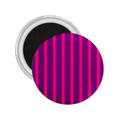 Deep Pink And Black Vertical Lines 2 25  Magnets