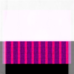 Deep Pink And Black Vertical Lines Rectangular Jigsaw Puzzl