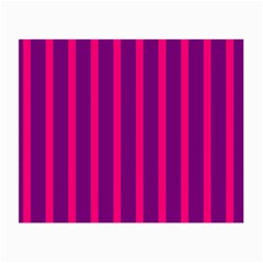 Deep Pink And Black Vertical Lines Small Glasses Cloth by Amaryn4rt