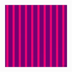 Deep Pink And Black Vertical Lines Medium Glasses Cloth