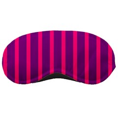 Deep Pink And Black Vertical Lines Sleeping Masks by Amaryn4rt