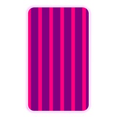 Deep Pink And Black Vertical Lines Memory Card Reader by Amaryn4rt