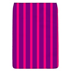 Deep Pink And Black Vertical Lines Flap Covers (l) 