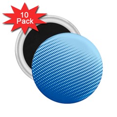 Blue Dot Pattern 2 25  Magnets (10 Pack) 