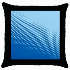 Blue Dot Pattern Throw Pillow Case (black)