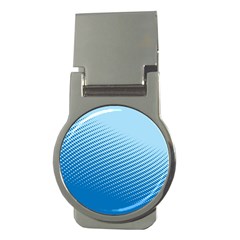 Blue Dot Pattern Money Clips (round) 