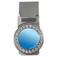 Blue Dot Pattern Money Clips (cz) 