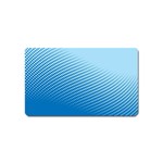 Blue Dot Pattern Magnet (Name Card) Front