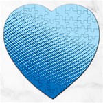 Blue Dot Pattern Jigsaw Puzzle (Heart) Front