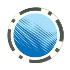 Blue Dot Pattern Poker Chip Card Guard