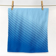 Blue Dot Pattern Face Towel