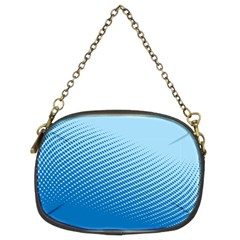 Blue Dot Pattern Chain Purses (two Sides) 