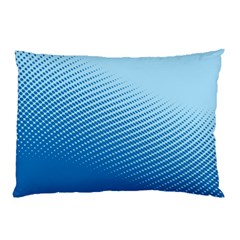 Blue Dot Pattern Pillow Case by Amaryn4rt