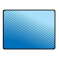 Blue Dot Pattern Fleece Blanket (small)