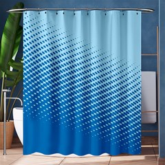 Blue Dot Pattern Shower Curtain 60  X 72  (medium)  by Amaryn4rt