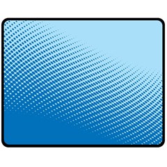 Blue Dot Pattern Double Sided Fleece Blanket (medium) 