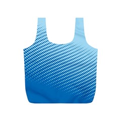 Blue Dot Pattern Full Print Recycle Bags (s) 