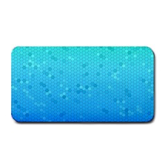 Blue Seamless Black Hexagon Pattern Medium Bar Mats by Amaryn4rt