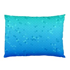 Blue Seamless Black Hexagon Pattern Pillow Case