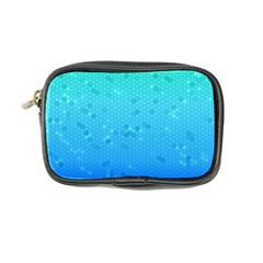 Blue Seamless Black Hexagon Pattern Coin Purse