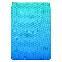 Blue Seamless Black Hexagon Pattern Flap Covers (s) 