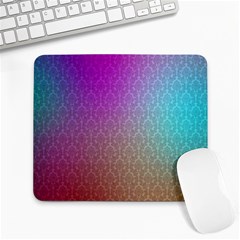 Blue And Pink Colors On A Pattern Large Mousepads