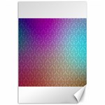 Blue And Pink Colors On A Pattern Canvas 24  x 36  23.35 x34.74  Canvas - 1