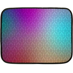 Blue And Pink Colors On A Pattern Fleece Blanket (mini)