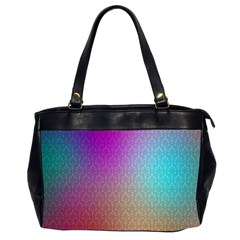 Blue And Pink Colors On A Pattern Office Handbags (2 Sides) 