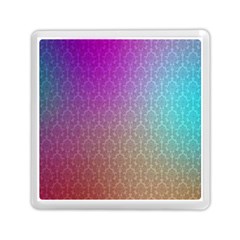 Blue And Pink Colors On A Pattern Memory Card Reader (square) 