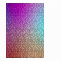 Blue And Pink Colors On A Pattern Small Garden Flag (two Sides)