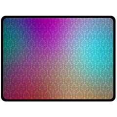 Blue And Pink Colors On A Pattern Double Sided Fleece Blanket (large) 