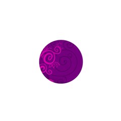 Floraly Swirlish Purple Color 1  Mini Buttons by Amaryn4rt