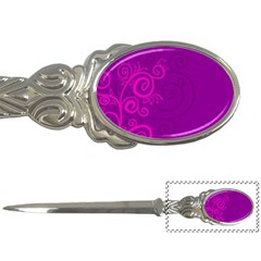 Floraly Swirlish Purple Color Letter Openers