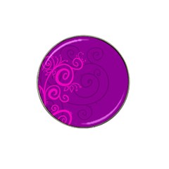 Floraly Swirlish Purple Color Hat Clip Ball Marker (4 Pack)