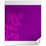 Floraly Swirlish Purple Color Canvas 16  x 20   15.75 x19.29  Canvas - 1