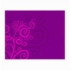 Floraly Swirlish Purple Color Small Glasses Cloth (2-side) by Amaryn4rt