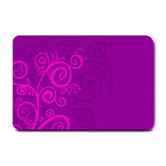 Floraly Swirlish Purple Color Small Doormat 