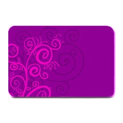 Floraly Swirlish Purple Color Plate Mats