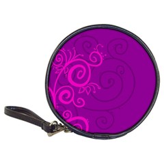 Floraly Swirlish Purple Color Classic 20-cd Wallets