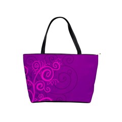 Floraly Swirlish Purple Color Shoulder Handbags